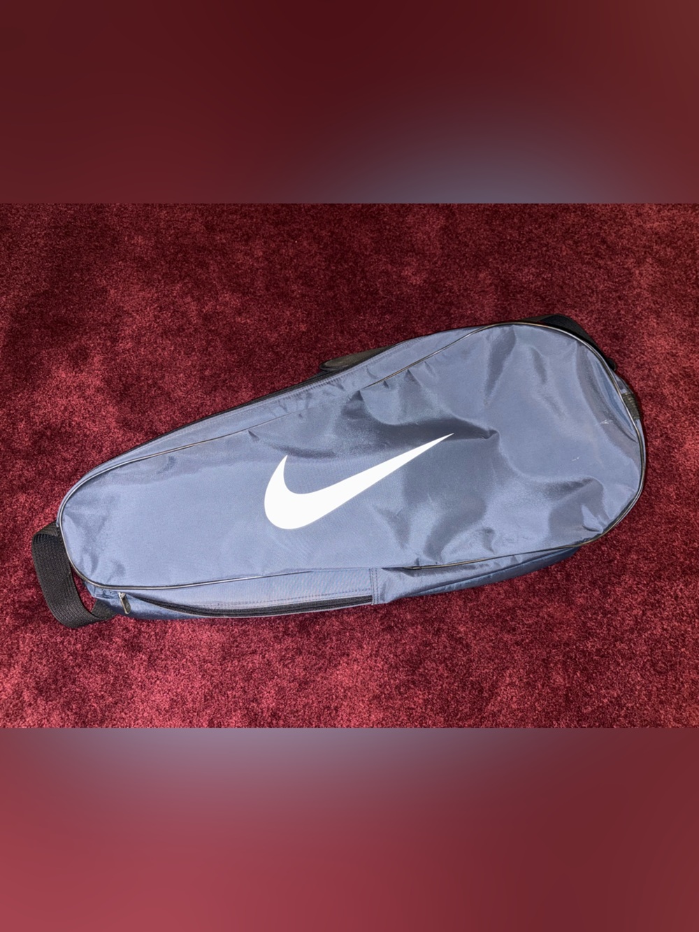Nike Navy athletic, Double Zip Tennis Bag Multiple compartments